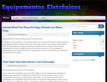 Tablet Screenshot of equipamentoseletronicos.net